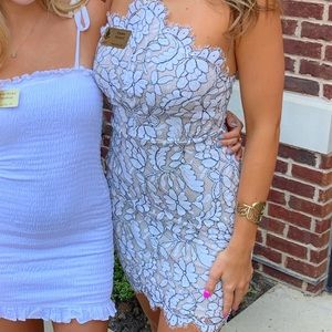 Lulus White Floral Dress